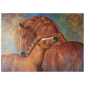 Darstellung des Puzzle Motivs MotherLove Pferd - Laurie Prindle - Puzzleteile: 500