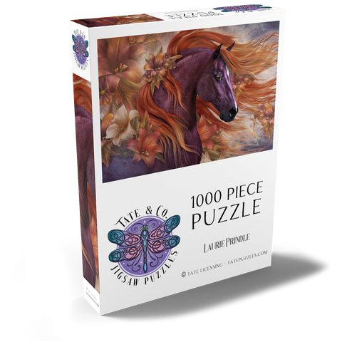 Darstellung des Puzzle Motivs Herbelfeuer II Pferd - Laurie Prindle Autumn Fire II Horse Laurie Prindle 1000 Puzzle Schachtel Ansicht2