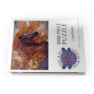 Darstellung des Puzzle Motivs Autumn Fire II Horse Laurie Prindle 1000 Puzzle Schachtel Ansicht3