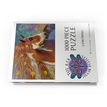 Darstellung des Puzzle Motivs Amberfall Horse Laurie Prindle 1000 Puzzle Schachtel Ansicht3