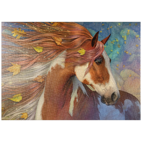 Darstellung des Puzzle-Motivs Bernsteinfarbener Herbst - Laurie Prindle – Puzzleteile: 1000