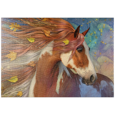 Darstellung des Puzzle Motivs puzzleplate Amberfall Horse Laurie Prindle 1000 Puzzle