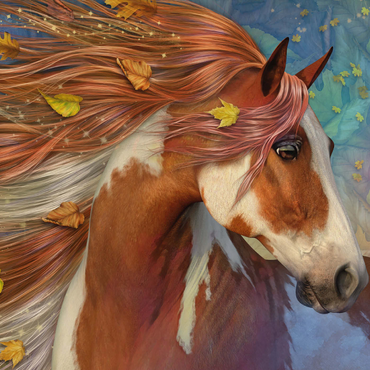 Darstellung des Puzzle Motivs Amberfall Horse Laurie Prindle 1000 Puzzle 3D Modell