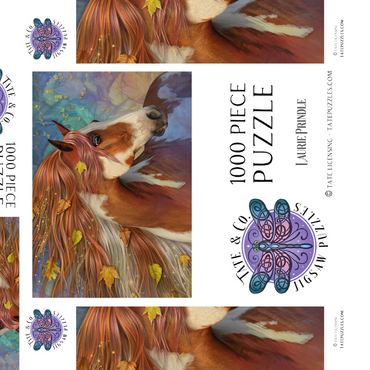 Darstellung des Puzzle Motivs Amberfall Horse Laurie Prindle 1000 Puzzle Schachtel 3D Modell