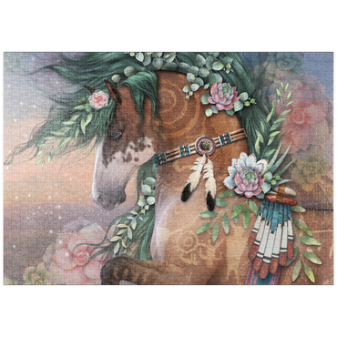 Darstellung des Puzzle Motivs puzzleplate Earths Heart Horse Laurie Prindle 1000 Puzzle