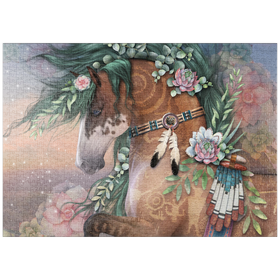 Darstellung des Puzzle Motivs Das Herz der Erde – Laurie Prindle - Puzzleteile: 1000