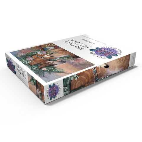 Darstellung des Puzzle Motivs Das Herz der Erde – Laurie Prindle Earths Heart Horse Laurie Prindle 500 Puzzle Schachtel Ansicht1