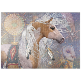 Darstellung des Puzzle-Motivs Sommersonnenwende-Pferd - Laurie Prindle – Puzzleteile: 1000