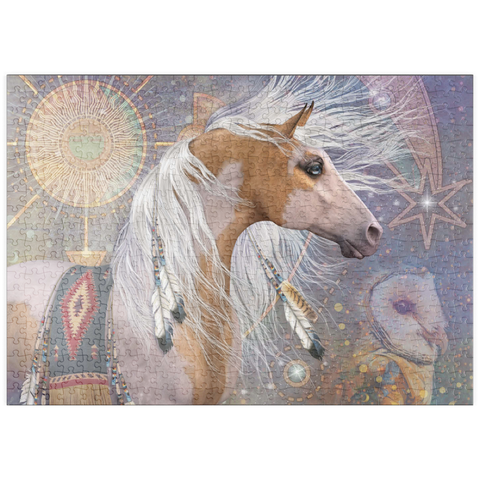 Darstellung des Puzzle Motivs Sommersonnenwende-Pferd - Laurie Prindle puzzleplate Summer Solstice Horse Laurie Prindle 500 Puzzle