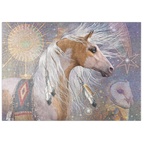 Darstellung des Puzzle Motivs Sommersonnenwende-Pferd - Laurie Prindle - Puzzleteile: 500