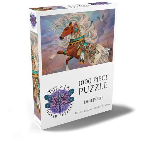 Darstellung des Puzzle Motivs Redrock Mystic Horse – Laurie Prindle Redrock Mystic Horse Laurie Prindle 1000 Puzzle Schachtel Ansicht2