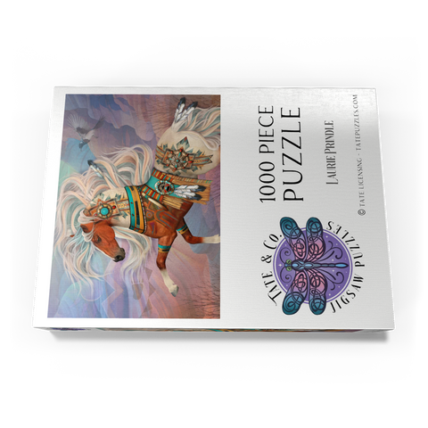Darstellung des Puzzle Motivs Redrock Mystic Horse – Laurie Prindle Redrock Mystic Horse Laurie Prindle 1000 Puzzle Schachtel Ansicht3