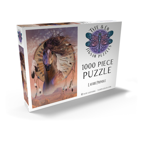 Darstellung des Puzzle Motivs Native Son Native American Horse - Laurie Prindle Native Son Native American Horse Laurie Prindle 1000 Puzzle Schachtel Ansicht2