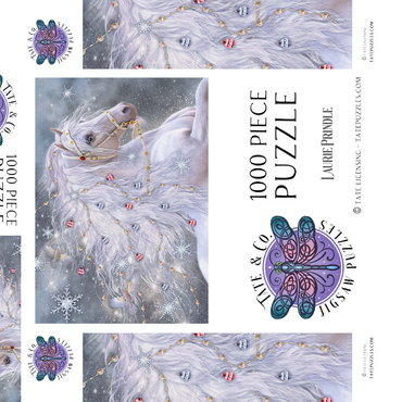 Darstellung des Puzzle Motivs Christmas Magic Horse Laurie Prindle 1000 Puzzle Schachtel 3D Modell