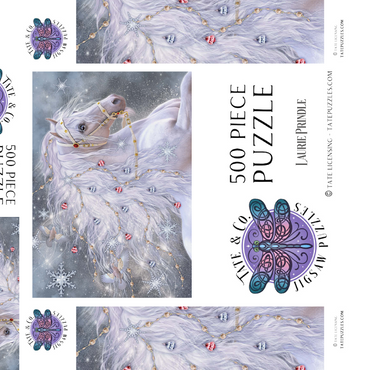 Darstellung des Puzzle Motivs Christmas Magic Horse Laurie Prindle 500 Puzzle Schachtel 3D Modell