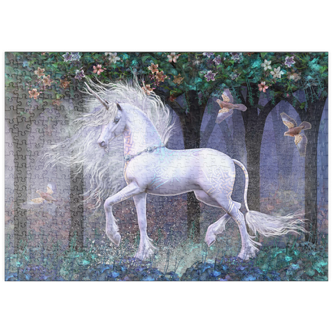 Darstellung des Puzzle Motivs Sacred Grove Unicorn - Laurie Prindle puzzleplate Sacred Grove Unicorn Laurie Prindle 500 Puzzle