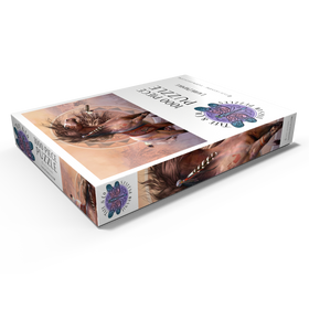 Alternative Darstellung des Puzzle-Motivs Spirit Warrior Native American Horse - Laurie Prindle – Puzzleteile: 1000