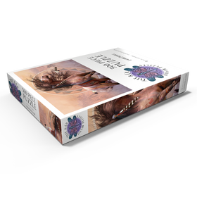 Darstellung des Puzzle Motivs Spirit Warrior Native American Horse - Laurie Prindle - Puzzleteile: 500