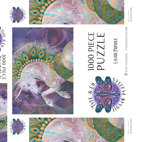 Darstellung des Puzzle Motivs Soraya Einhorn Laurie Prindle Soraya Unicorn Laurie Prindle 1000 Puzzle Schachtel 3D Modell