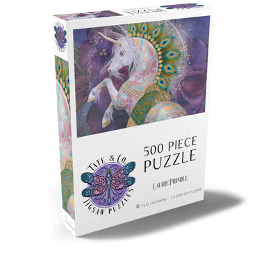 Darstellung des Puzzle Motivs Soraya Unicorn Laurie Prindle 500 Puzzle Schachtel Ansicht2