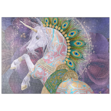 Darstellung des Puzzle Motivs puzzleplate Soraya Unicorn Laurie Prindle 500 Puzzle