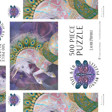 Darstellung des Puzzle Motivs Soraya Unicorn Laurie Prindle 500 Puzzle Schachtel 3D Modell