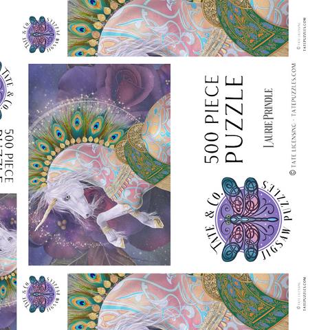 Darstellung des Puzzle Motivs Soraya Einhorn Laurie Prindle Soraya Unicorn Laurie Prindle 500 Puzzle Schachtel 3D Modell