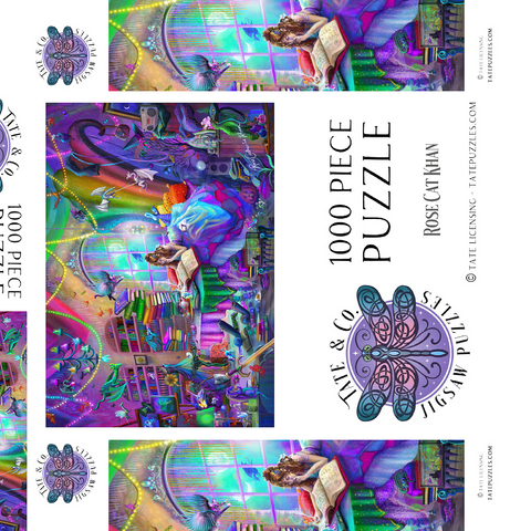 Darstellung des Puzzle Motivs Magie-Studium Regenbogen-Edition - Rose Cat Khan Magic Study Rainbow Edition - Rose Cat Khan 1000 Puzzle Schachtel 3D Modell