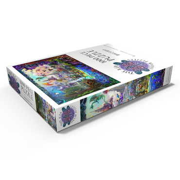 Darstellung des Puzzle Motivs Magical Mythology - Rose Cat Khan 1000 Puzzle Schachtel Ansicht1