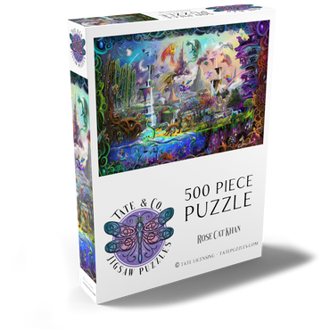 Darstellung des Puzzle Motivs Magical Mythology - Rose Cat Khan 500 Puzzle Schachtel Ansicht2