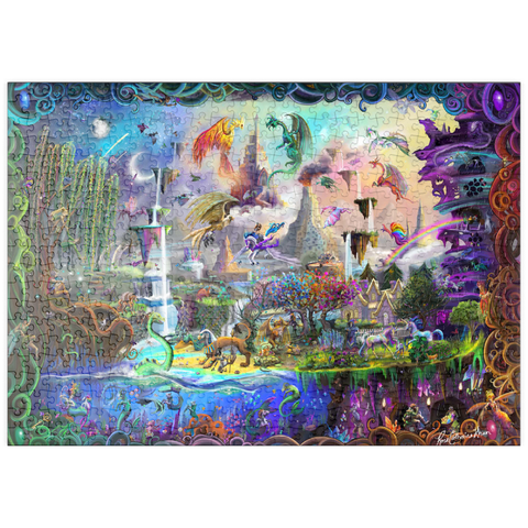 Darstellung des Puzzle Motivs Magical Mythology - Rose Cat Khan puzzleplate Magical Mythology - Rose Cat Khan 500 Puzzle