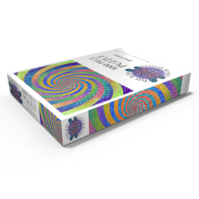 Darstellung des Puzzle Motivs Swirl Rainbow Challenge - Rose Cat Khan - Puzzleteile: 1000