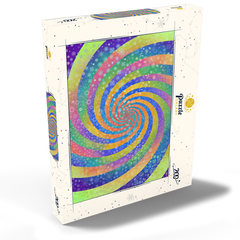 Darstellung des Puzzle Motivs Swirl Rainbow Challenge - Rose Cat Khan Swirl Rainbow Challenge - Rose Cat Khan 200 Puzzle Schachtel Ansicht2