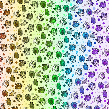 Darstellung des Puzzle Motivs Dice Critters Challenge - Rose Cat Khan 1000 Puzzle 3D Modell