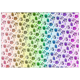 Darstellung des Puzzle Motivs Würfel-Kreaturen-Herausforderung – Rose Cat Khan - Puzzleteile: 500