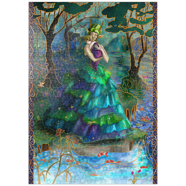 Darstellung des Puzzle Motivs puzzleplate Forest Mother - Rose Cat Khan 1000 Puzzle