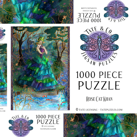 Darstellung des Puzzle Motivs Waldmutter – Rose Cat Khan Forest Mother - Rose Cat Khan 1000 Puzzle Schachtel 3D Modell