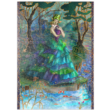 Darstellung des Puzzle Motivs puzzleplate Forest Mother - Rose Cat Khan 500 Puzzle