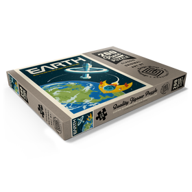 Darstellung des Puzzle Motivs Earth: No Place Like Home, Vintage Poster - Puzzleteile: 200