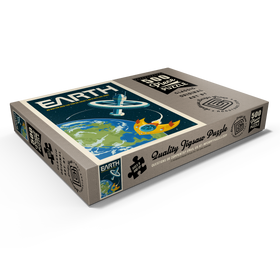 Darstellung des Puzzle Motivs Earth: No Place Like Home, Vintage Poster - Puzzleteile: 500
