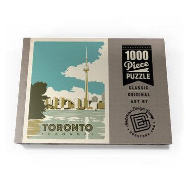 Darstellung des Puzzle Motivs Canada: Toronto, Vintage Poster 1000 Puzzle Schachtel Ansicht3