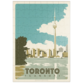 Darstellung des Puzzle Motivs Canada: Toronto, Vintage Poster - Puzzleteile: 100