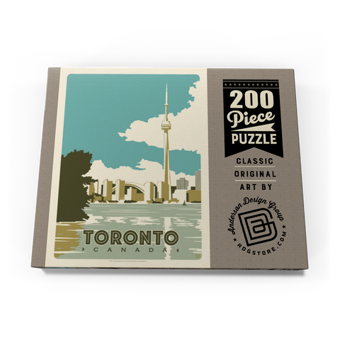 Darstellung des Puzzle Motivs Canada: Toronto, Vintage Poster Canada: Toronto, Vintage Poster 200 Puzzle Schachtel Ansicht3