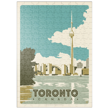 Darstellung des Puzzle Motivs puzzleplate Canada: Toronto, Vintage Poster 200 Puzzle