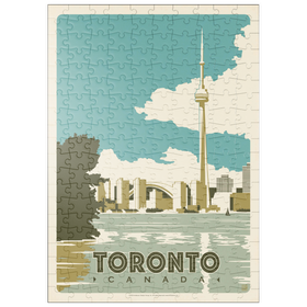Darstellung des Puzzle Motivs Canada: Toronto, Vintage Poster - Puzzleteile: 200