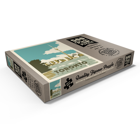Darstellung des Puzzle Motivs Canada: Toronto, Vintage Poster Canada: Toronto, Vintage Poster 500 Puzzle Schachtel Ansicht1