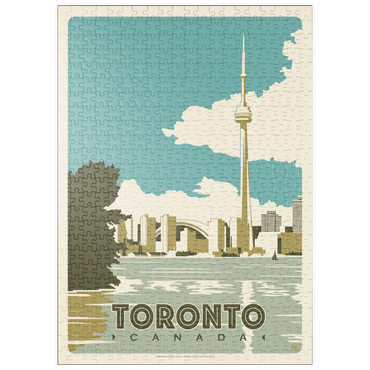 Darstellung des Puzzle Motivs puzzleplate Canada: Toronto, Vintage Poster 500 Puzzle