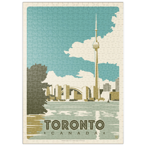 Darstellung des Puzzle Motivs Canada: Toronto, Vintage Poster puzzleplate Canada: Toronto, Vintage Poster 500 Puzzle
