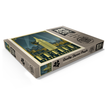 Darstellung des Puzzle Motivs New York City: Empire State Building, Vintage Poster 200 Puzzle Schachtel Ansicht1