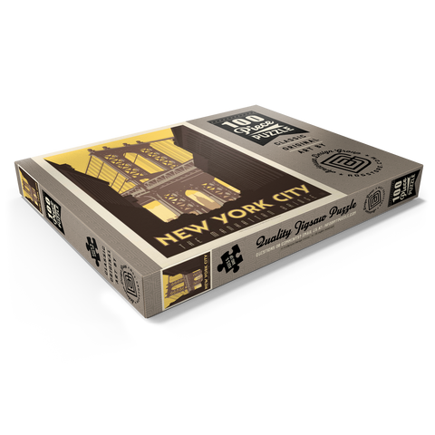 Darstellung des Puzzle Motivs New York City: Manhattan Bridge, Vintage Poster New York City: Manhattan Bridge, Vintage Poster 100 Puzzle Schachtel Ansicht1